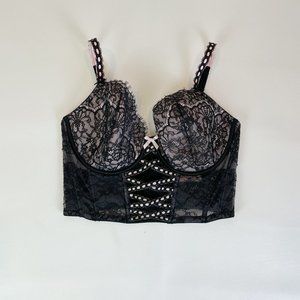 NWOT Victoria's Secret Bra Top M-DD Dream Angels Lined Demi Long Line B1820